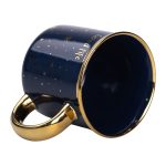 Чашка порцелянова із золотим обідком та позолоченою ручкою 320 (мл) Good life Синя RX-N231506BL - Зображення 3