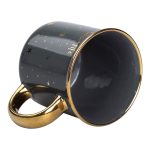 Чашка порцелянова із золотим обідком та позолоченою ручкою 320 (мл) Good life Зелена RX-N231506GR - Зображення 3