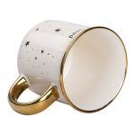 Чашка порцелянова із золотим обідком та позолоченою ручкою 320 (мл) Good life Біла RX-N231506W - Зображення 3