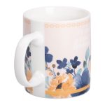 Чашка порцелянова з квітковим принтом 400 (мл) для чаю та кави RX-N240139CR - Зображення 3