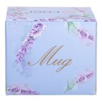 Чашка порцелянова з квітковим принтом 400 (мл) для чаю та кави Рожева RX-N240139P - Зображення 5