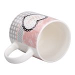 Чашка порцелянова 400 (мл) чашка для кави та чаю з написом та серцем Lugi RX-N240143GRE - Зображення 3