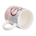 Чашка порцелянова з малюнком 400 (мл) для кави та чаю RX-N240143PK - Зображення 3