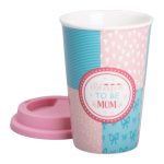 Стакан порцелянаовий 420 мл з силіконовою кришкою Blessed to be mom RX-N240288BM - Зображення 2