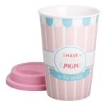 Стакан порцелянаовий 420 мл з силіконовою кришкою I have the best mom RX-N240288HM - Зображення 2