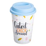 порцелянаовий стакан із силіконовою кришкою та отвором для трубочки 420 мл RX-N240546CA - Зображення 2