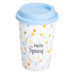 порцелянаовий стакан із силіконовою кришкою та отвором для трубочки 420 мл RX-N240546HS - Зображення 2