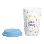 порцелянаовий стакан із силіконовою кришкою та отвором для трубочки 420 мл RX-N240546HS - Зображення 3