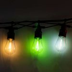 Гірлянда вулична у стилі ретро світлодіодна мультиколор S14 на 10 LED ламп завдовжки 5 метрів S14ML - Зображення 6