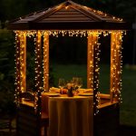 Новорічна гірлянда вулична 30 м 300 LED з сонячною батареєю чорний провід Жовтий SB300L30MBY - Зображення 3