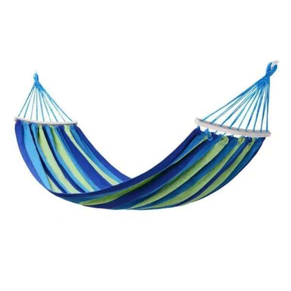 Гамак туристичний підвісний тканинний 174х80 см з планкою Синій SJ-0010-2BL