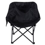 Крісло розкладне туристичне 47х58х70 см з кишенею Чорне SJ-0056-1