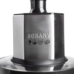 Чопер подрібнювач 800 Вт з чашею на 4,5 літрів 6 лез м'ясорубка Sokany SK-06033 - Зображення 7