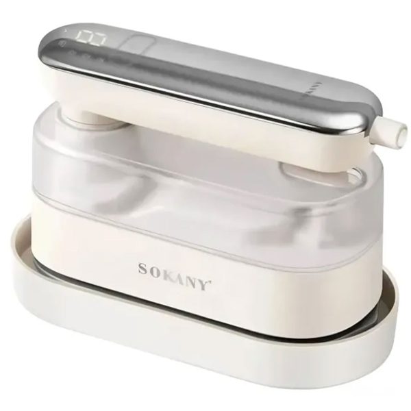 Дорожня праска з парогенератором Sokany 1200 Вт Білий SK-11045