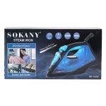 Ручна парова праска 1600 Вт із керамічним покриттям для одягу Синій Sokany SK-11005 - Зображення 9