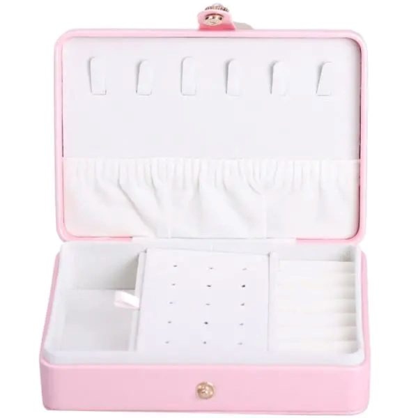 Скринька для прикрас з еко шкіри 16×11×4.7 см - органайзер для ювелірних виробів HP-5-30P