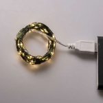 Гірлянда роса 10 метрів USB на 100 led світлодіодів крапля на зеленому дроті USB100L10MGY - Зображення 7