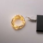 Гірлянда роса 10 метрів USB на 100 led світлодіодів крапля на білому дроті жовта USB100L10MWY - Зображення 7