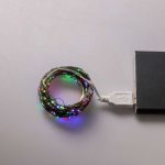 Гірлянда роса 20 метрів USB на 200 led світлодіодів крапля на зеленому дроті мультиколор USB200L20MGML - Зображення 7