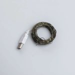 Гірлянда роса 20 метрів USB на 200 led світлодіодів крапля на зеленому дроті мультиколор USB200L20MGML - Зображення 8