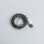 Гірлянда роса 20 метрів USB на 200 led світлодіодів крапля на зеленому дроті біла USB200L20MGW - Зображення 8