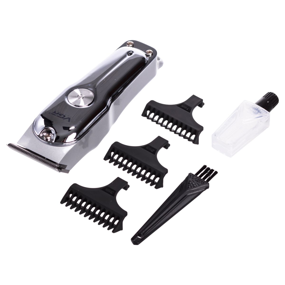 V071_9 Машинка для стрижки волосся акумуляторна Сріблястий VGR HP-V-071 - Зображення 1