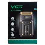 Електробритва чоловіча шейвер з подвійним лезом та LED-дисплеєм VGR HP-V-363 - Зображення 10