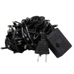 Новорічна гірлянда кімнатна нитка 18 м 180 LED кімнатна гірлянда чорний провід Біле світло W180LED18MBW