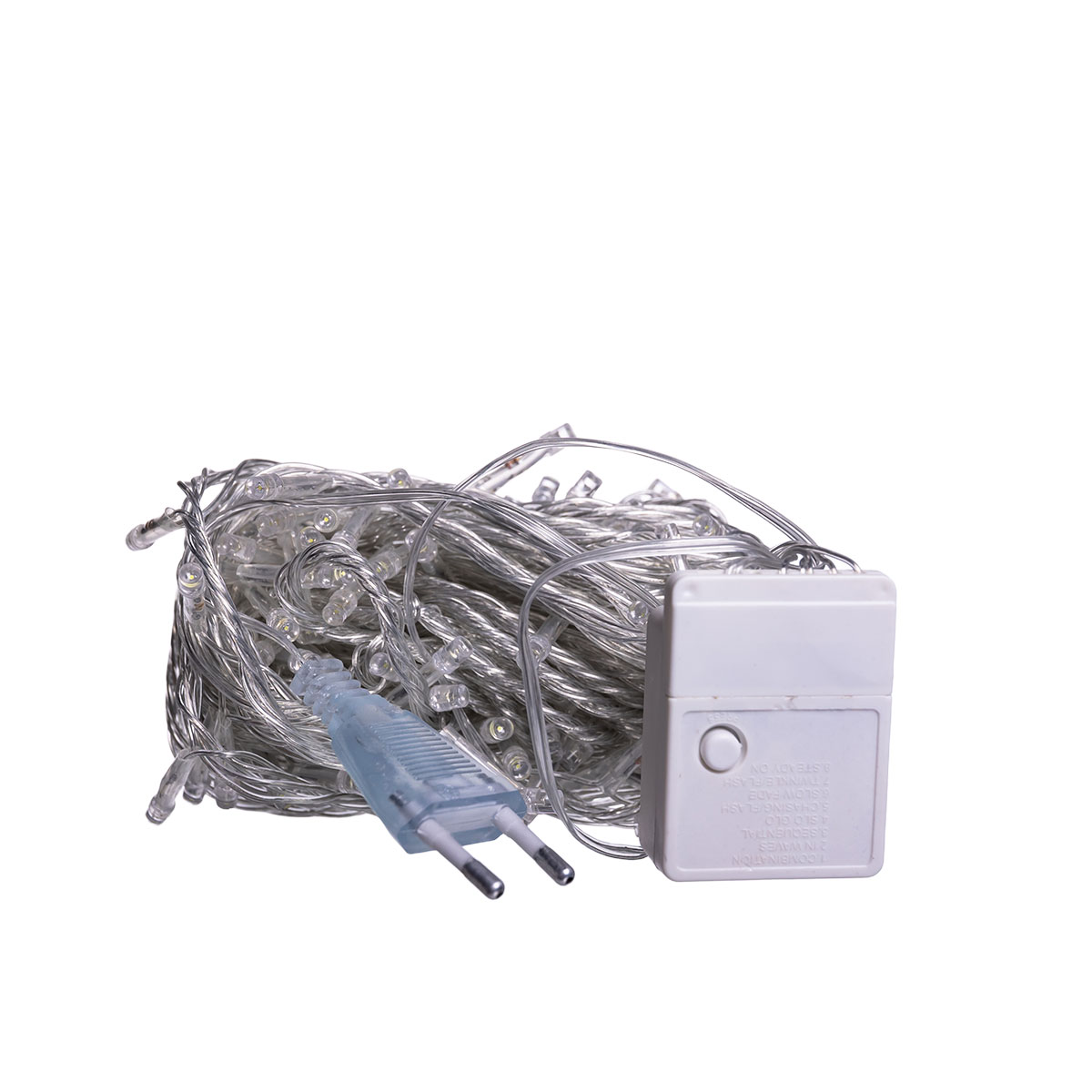 W120LED10MW-1 Новорічна гірлянда кімнатна нитка 18 м 180 LED кімнатна гірлянда білий провід Жовте світло W180LED18MWY - Зображення 1