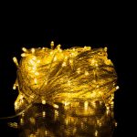 Новорічна гірлянда кімнатна нитка 18 м 180 LED кімнатна гірлянда білий провід Жовте світло W180LED18MWY - Зображення 2
