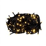 Новорічна гірлянда кімнатна нитка 22 м 220 LED чорний провід Жовтий W220LED22MBY - Зображення 2