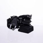 Новорічна кімнатна гірлянда нитка 6 м 50 LED чорний провід Білий W50LED6MBW