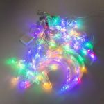 Електрична гірлянда Зірка штора 3 метри на вікно для фотозон мультиколор WYF11ML - Зображення 6