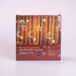 Електрична гірлянда Зірка штора 3 метри на вікно для фотозон мультиколор WYF11ML - Зображення 10