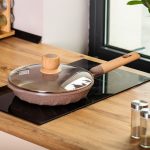 Алюмінієва сковорода 1,8 л мармурова з антипригарним покриттям Ø 24 см кавова MGC HP-4-423CO - Зображення 6