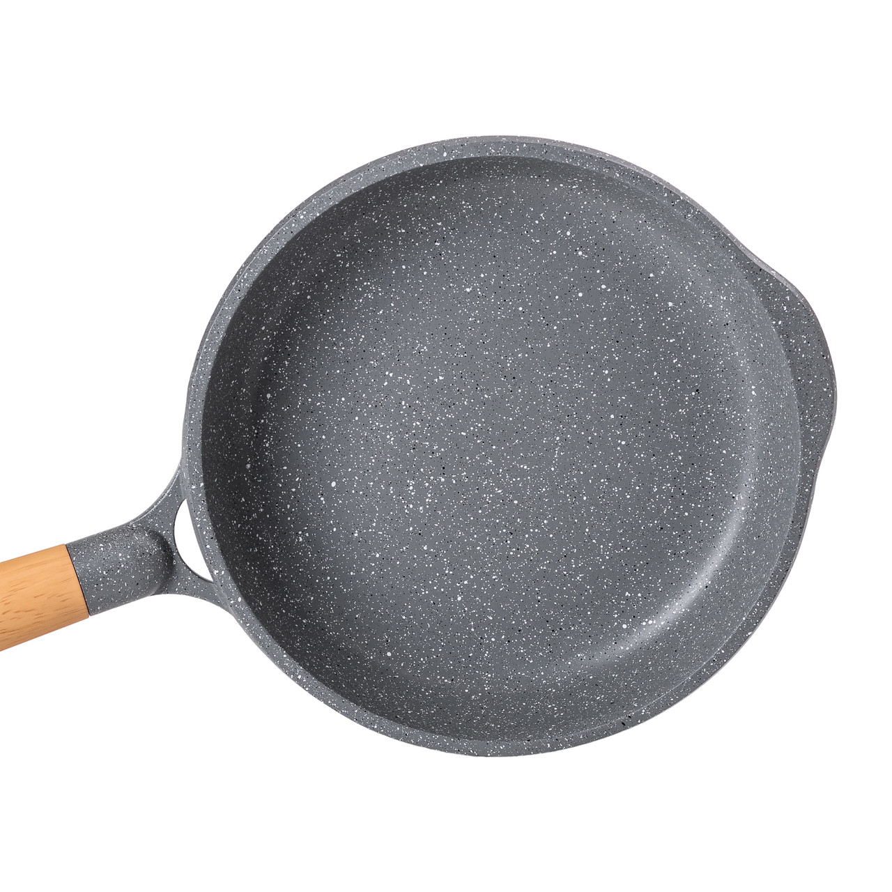 Алюмінієва сковорода 1,8 л з мармуровим антипригарним покриттям Ø 24 см сіра MGC HP-4-423G - Зображення 2