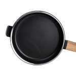 Алюмінієва сковорода 1 л з керамічним покриттям антипригарним Ø 20 см чорна MGC HP-4-456B - Зображення 2
