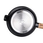 Алюмінієва сковорода 1 л з керамічним покриттям антипригарним Ø 20 см чорна MGC HP-4-456B - Зображення 3