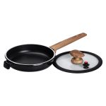 Алюмінієва сковорода 1 л з керамічним покриттям антипригарним Ø 20 см чорна MGC HP-4-456B - Зображення 4