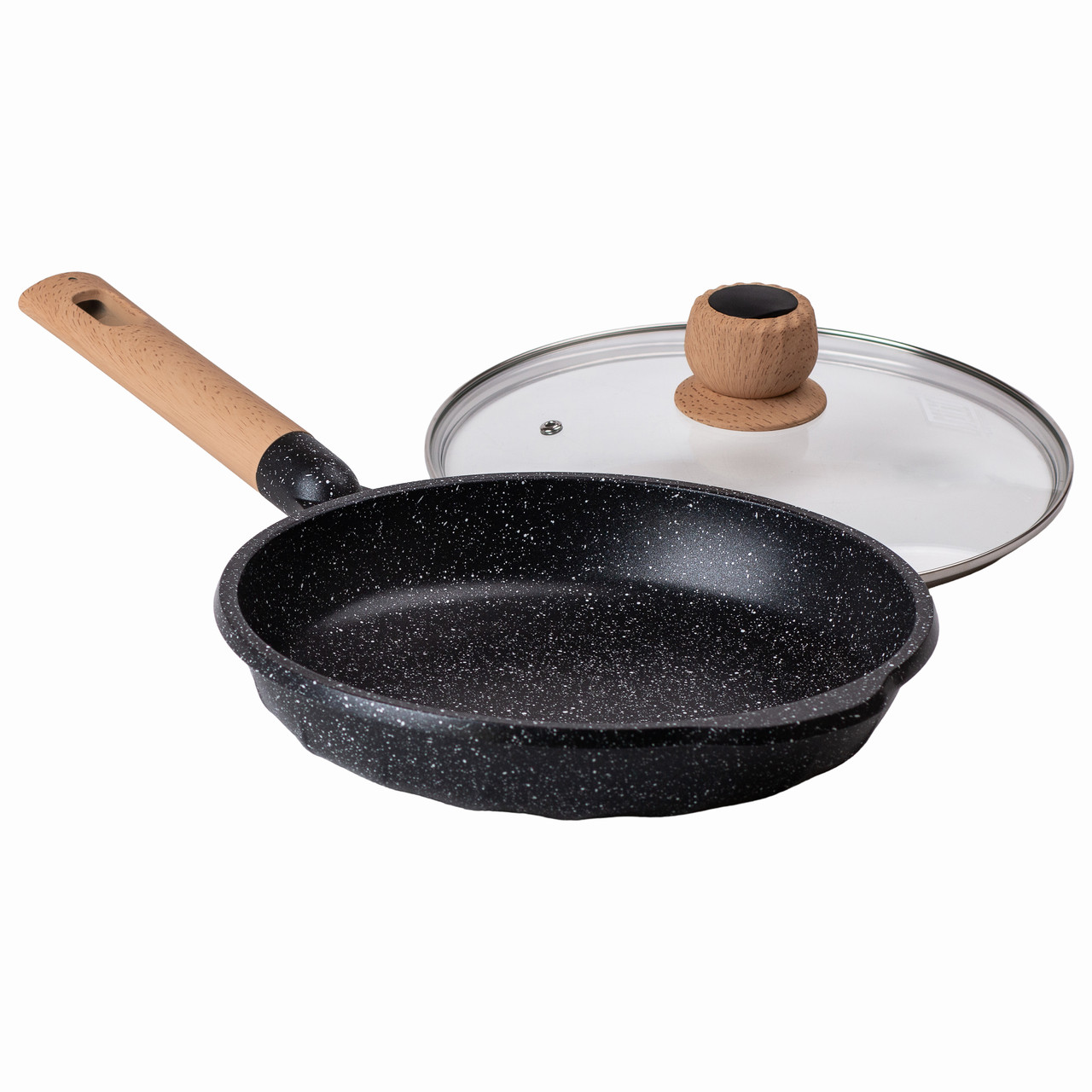 Алюмінієва сковорода 2,2 л з мармуровим антипригарним покриттям Ø 26 см MGC Black HP-4-424B - Зображення 4