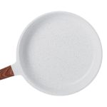 Алюмінієва сковорода 2,7 л з керамічним покриттям антипригарним Ø 28 см біла MGC HP-4-467 - Зображення 2