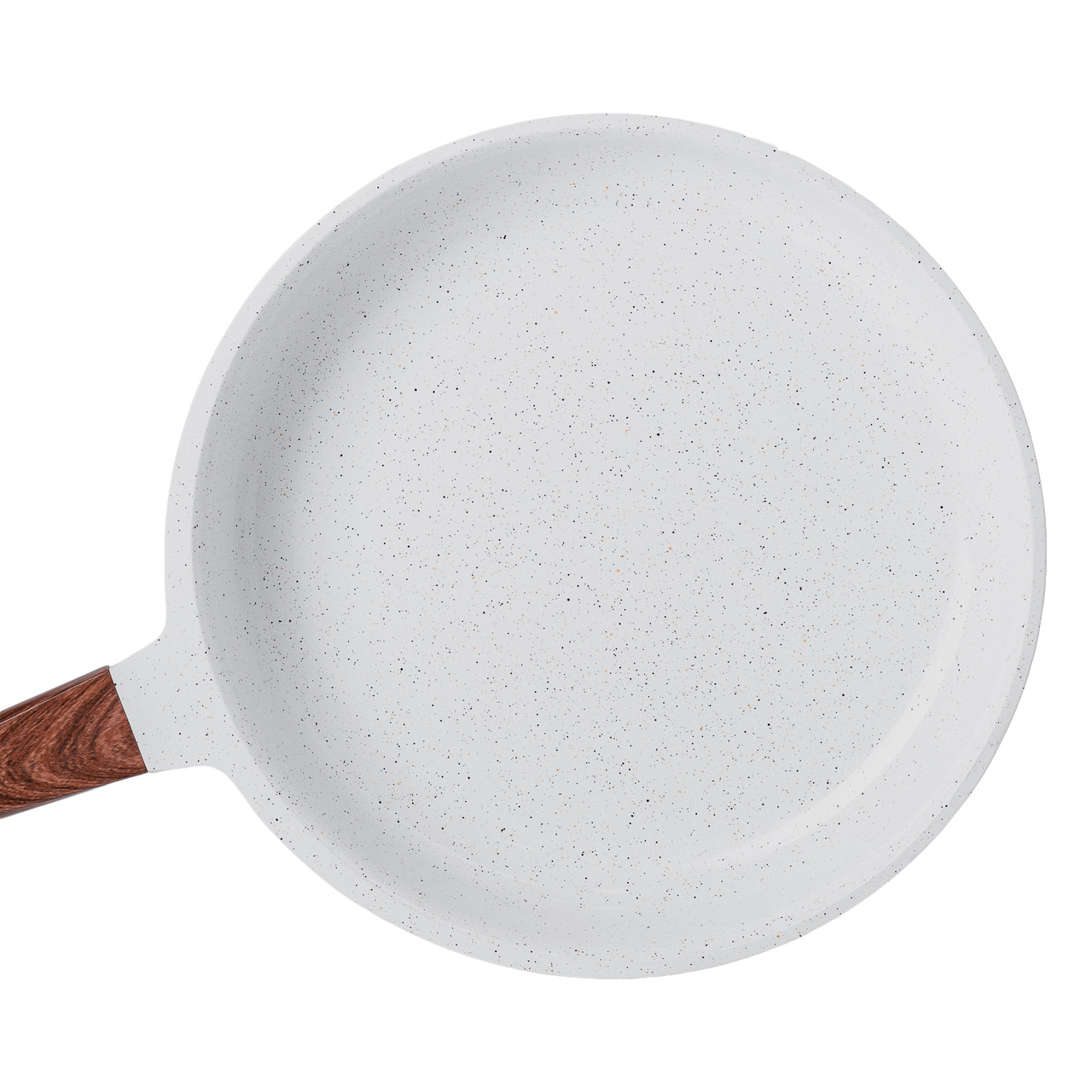 Алюмінієва сковорода 2,7 л з керамічним покриттям антипригарним Ø 28 см біла MGC HP-4-467 - Зображення 2