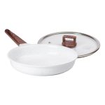 Алюмінієва сковорода 2,7 л з керамічним покриттям антипригарним Ø 28 см біла MGC HP-4-467 - Зображення 4