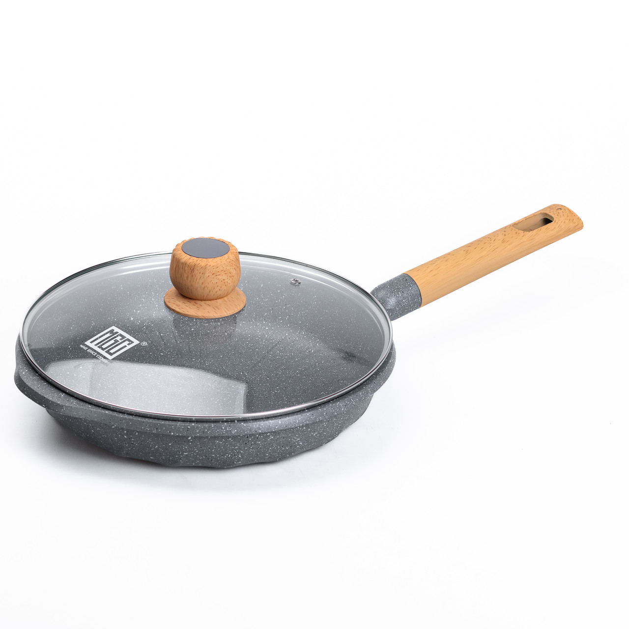 Алюмінієва сковорода 2,8 л з мармуровим антипригарним покриттям Ø 28 см сіра MGC HP-4-425G - Зображення 1