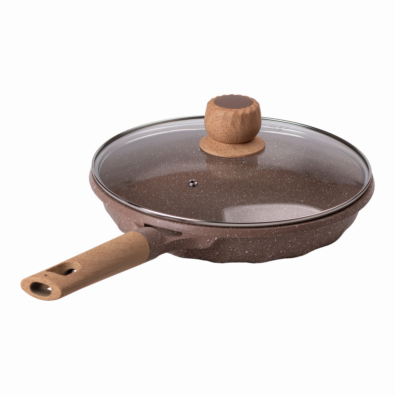 Мармурова алюмінієва сковорода з антипригарним покриттям Ø 26 см бежева MGC HP-4-424CO - Зображення 5