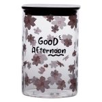 Банка для сипучих продуктів з бамбуковою кришкою 1.2 л ємність для сипучих скло HP-34-23 - Зображення 4