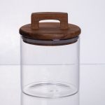 баночка для сипучих продуктів з бамбуковою кришкою 700 мл 64486-64 - Зображення 2