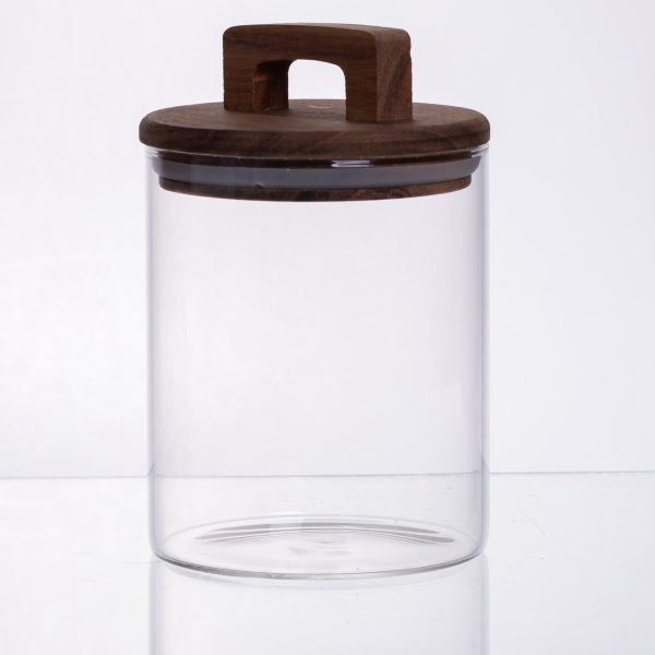 банка для сипучих продуктів з бамбуковою кришкою 800 мл 64486-65