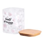 Банка для сипучих продуктів з бамбуковою кришкою 900 мл ємність для сипучих скло HP-34-24 - Зображення 2