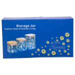 Банки для сипучих продуктів набір з 3 шт з бамбуковими кришками 700 (мл), 900 (мл), 1.2 (л) HP-33-3 - Зображення 5